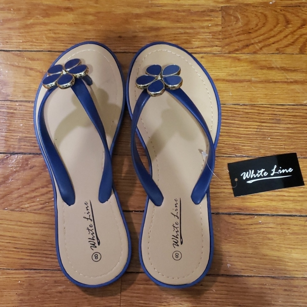 White Line flipflops